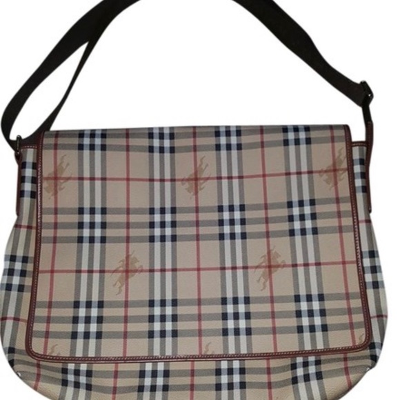 Burberry Haymarket Check Messenger - Picture 2 of 8